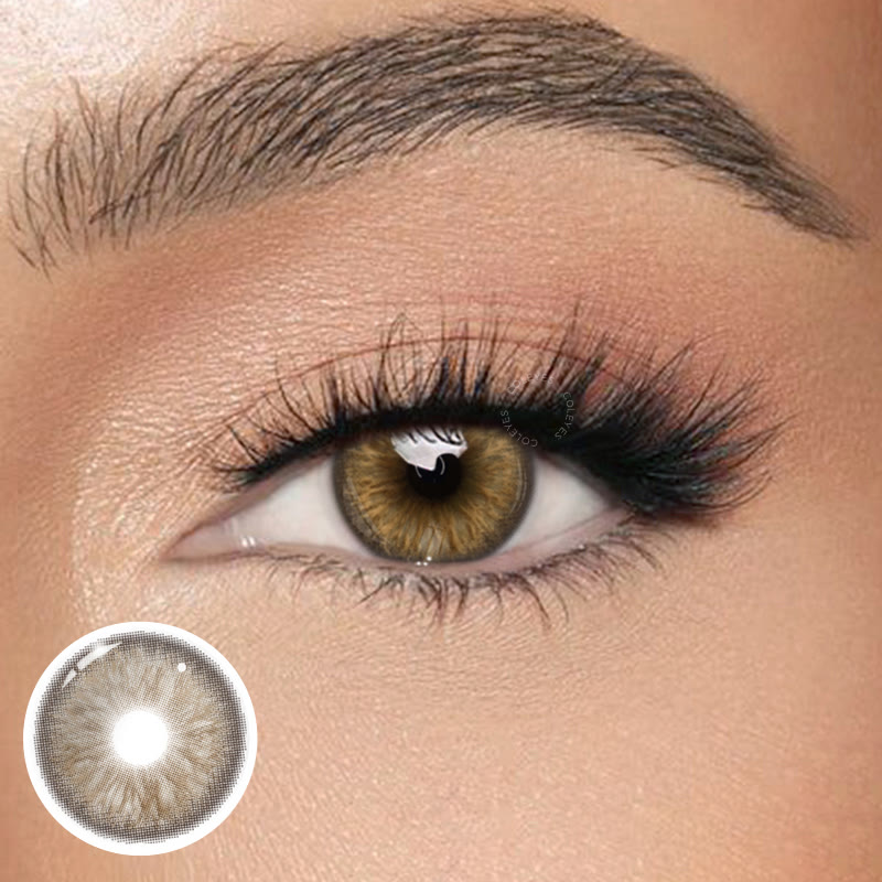 Coleyes Jumeirah Brown Yearly Colored Contacts - Jumeirah Brown - 0.00 - FD92-1 - image 1