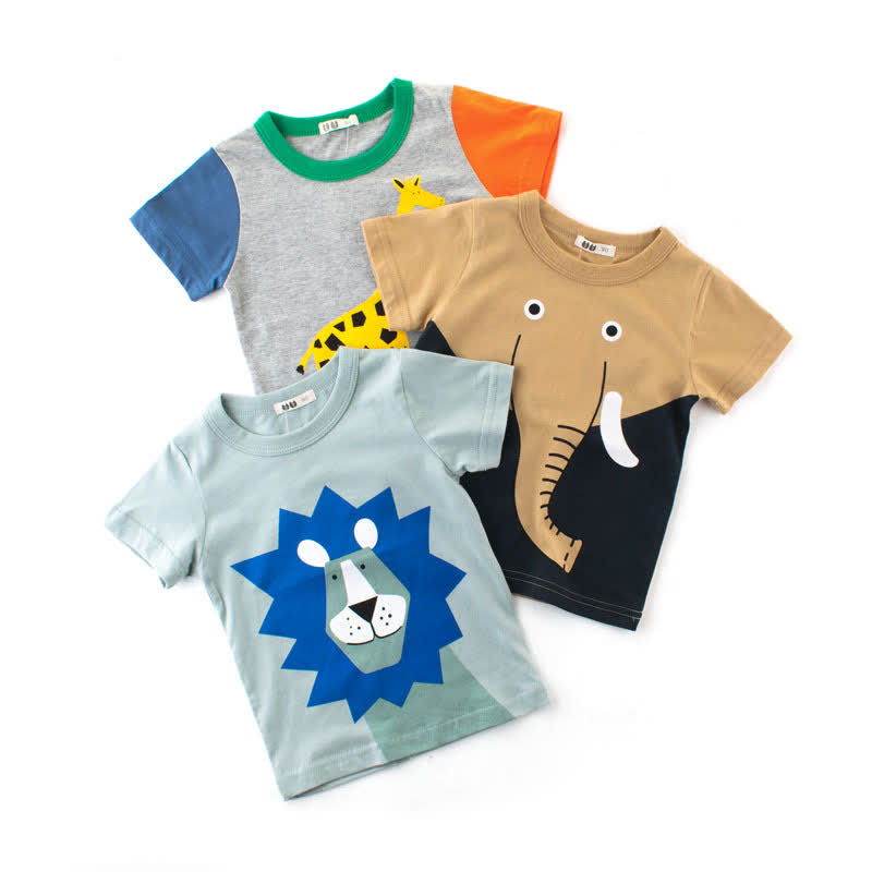 Kid Boy Cartoon Animal T-Shirt - image 1