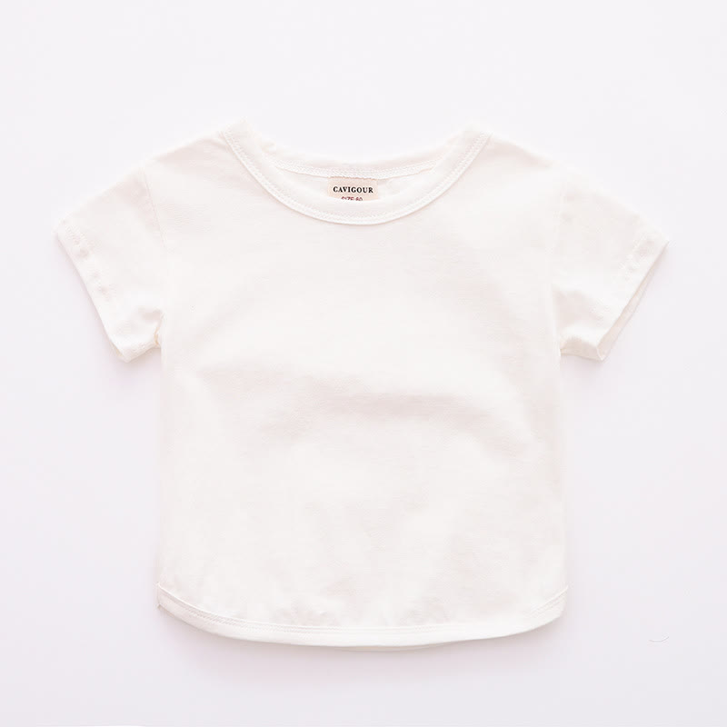 Baby Toddler Girl Solid Color T-Shirt - White - 5-7T - image 19