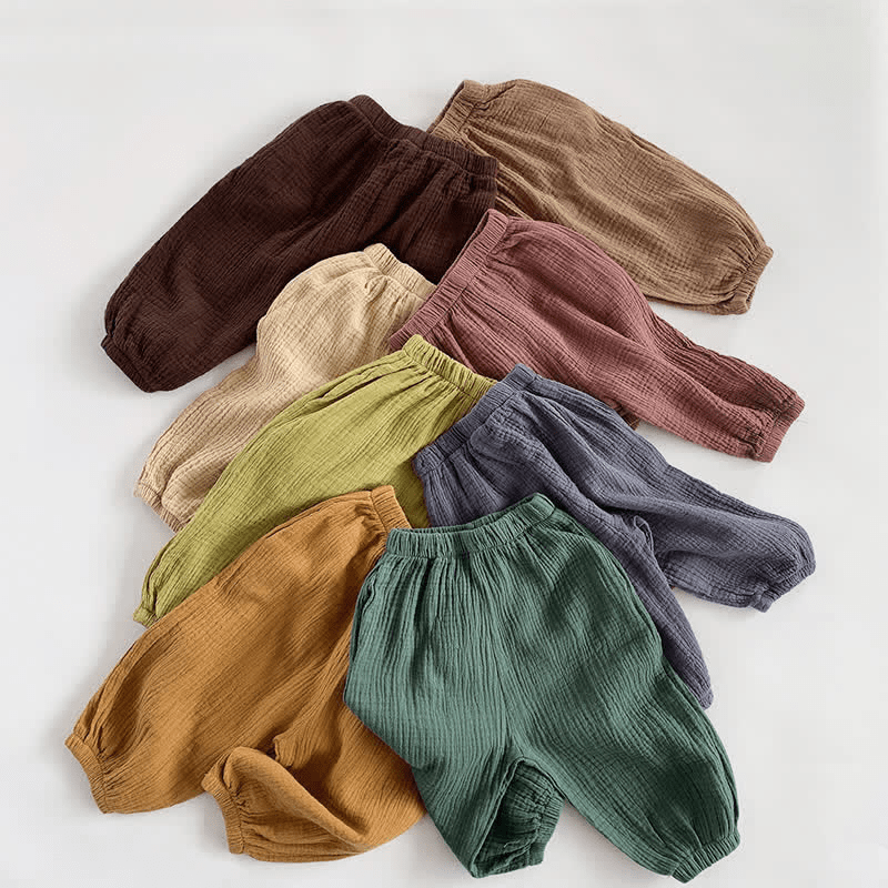 Toddler Boy Retro Solid Color Casual Pants - image 11