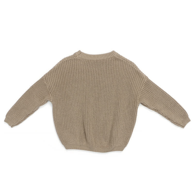 Baby Toddler Solid Color Warm Sweater - image 9