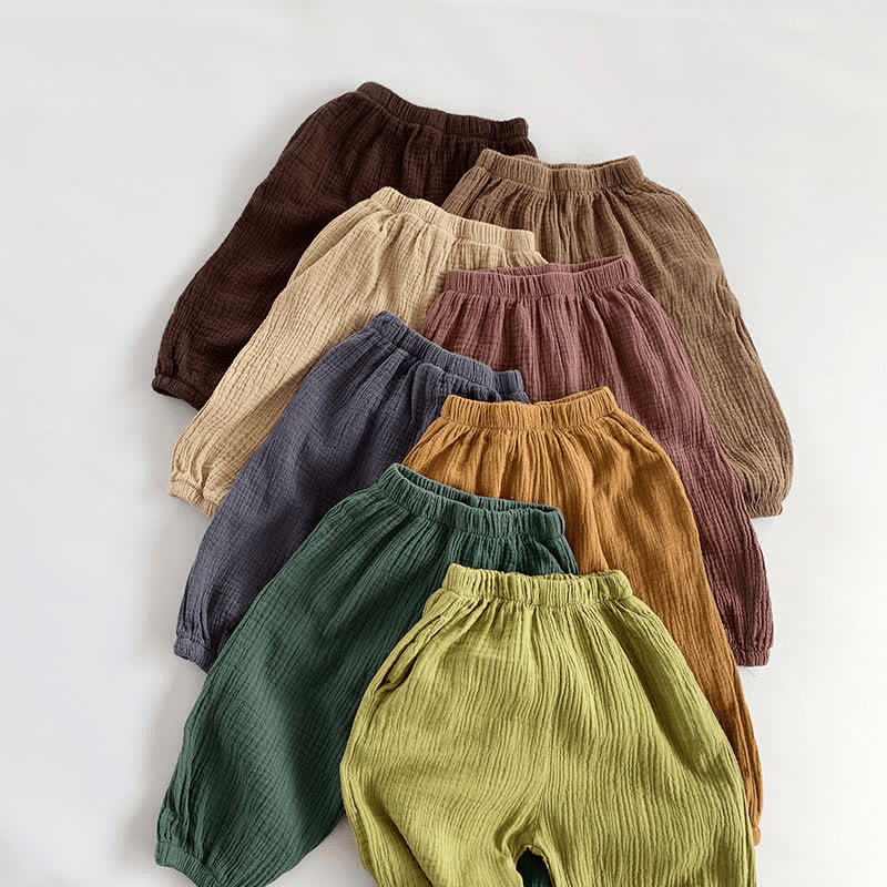 Toddler Boy Retro Solid Color Casual Pants - image 1