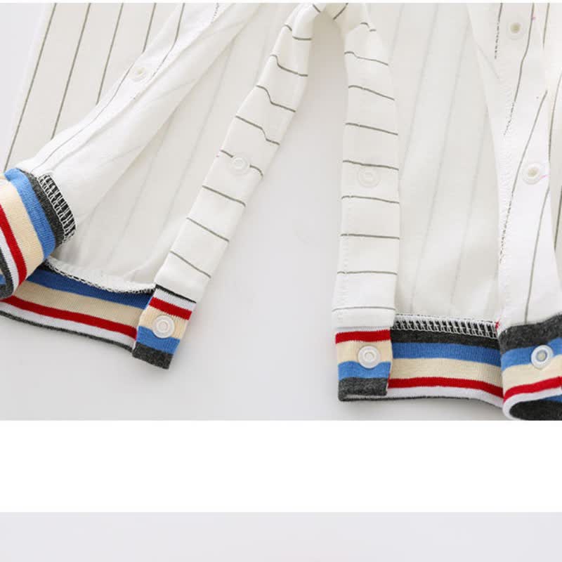 MOMMY'S ALL STAR Baby Striped Romper - image 7