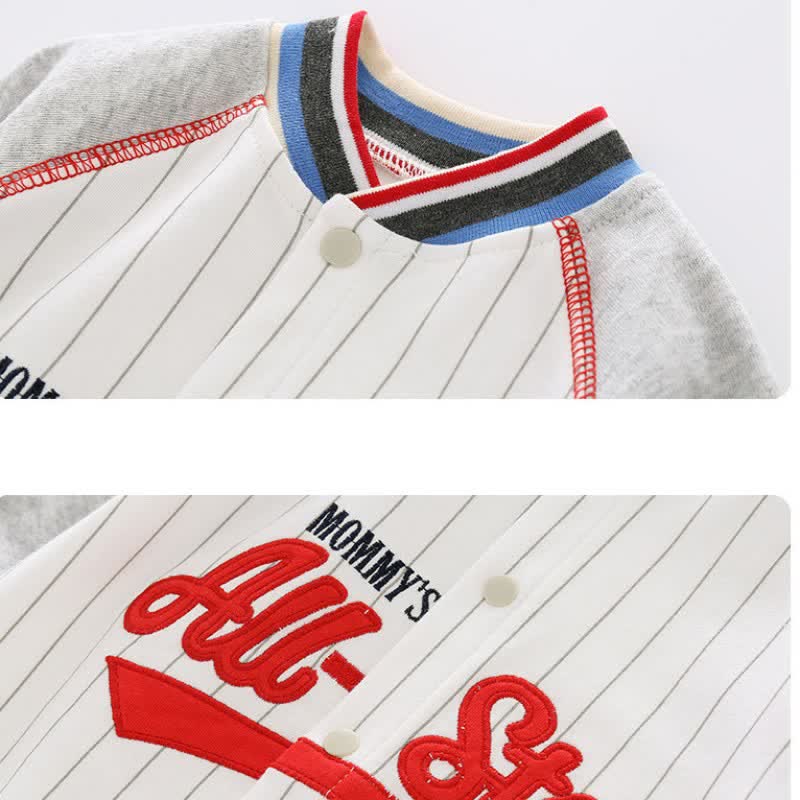 MOMMY'S ALL STAR Baby Striped Romper - image 4