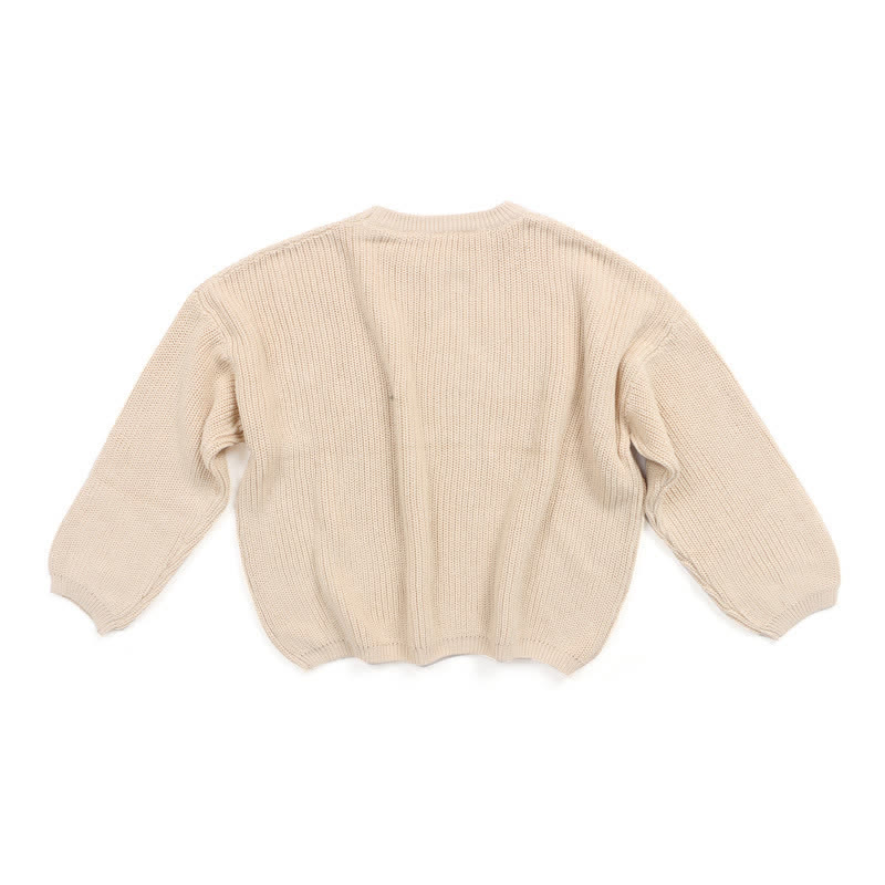 Baby Toddler Solid Color Warm Sweater - image 3