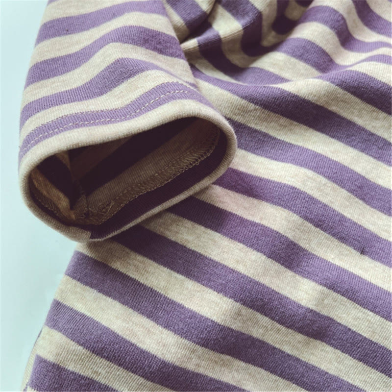 Toddler Casual Striped Side Round Neck T-shirt - image 8