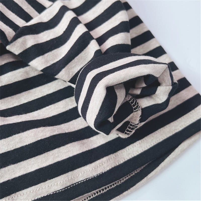 Toddler Casual Striped Side Round Neck T-shirt - image 5