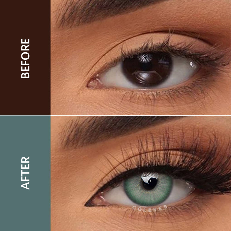 Coleyes Crystal Green Yearly Prescription Colored Contacts - image 1