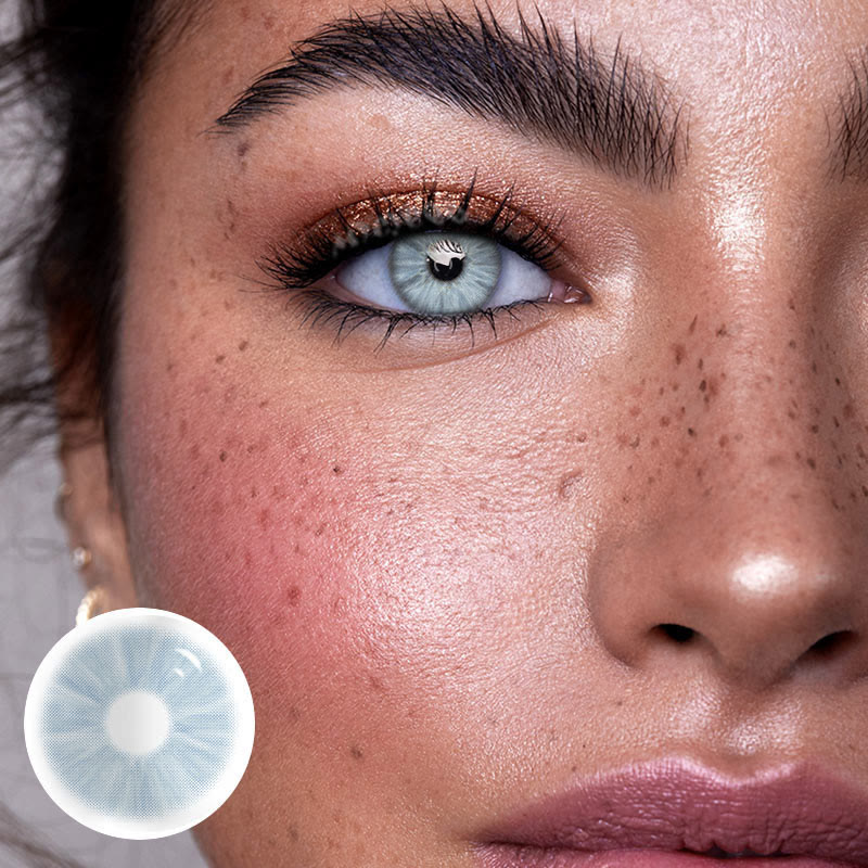 MYEYEBB Meta Blue Prescription Colored Contact Lenses - image 2