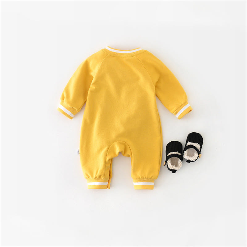  CUTE DUCK Baby Yellow Sweatshirt Romper - image 8