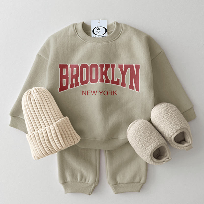 BROOKLYN NEW YORK Baby Casual Set - Grey Green - 2-3T - image 1