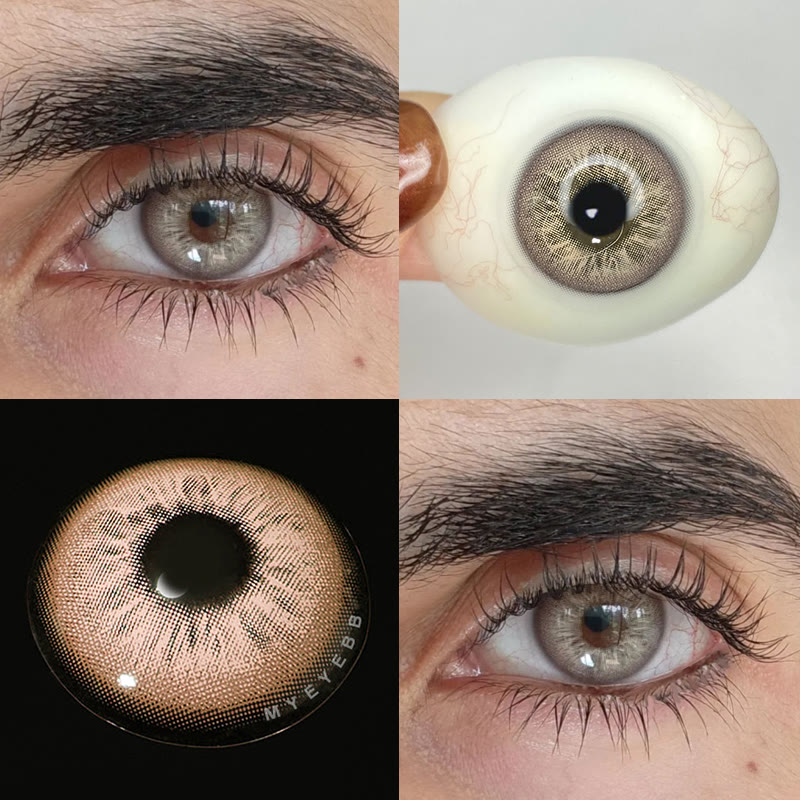 MYEYEBB Unspoken Mirage Brown Prescription Men Colored Contact Lenses - image 5