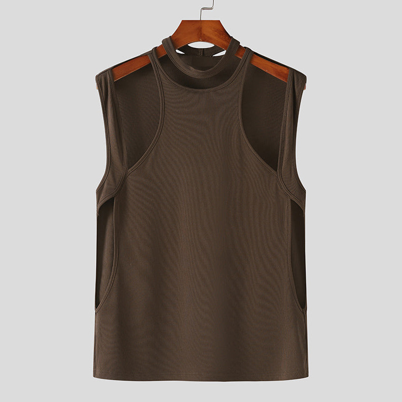 Slim-fit Streetwear T-shirt - Coffee - XXXL - image 1