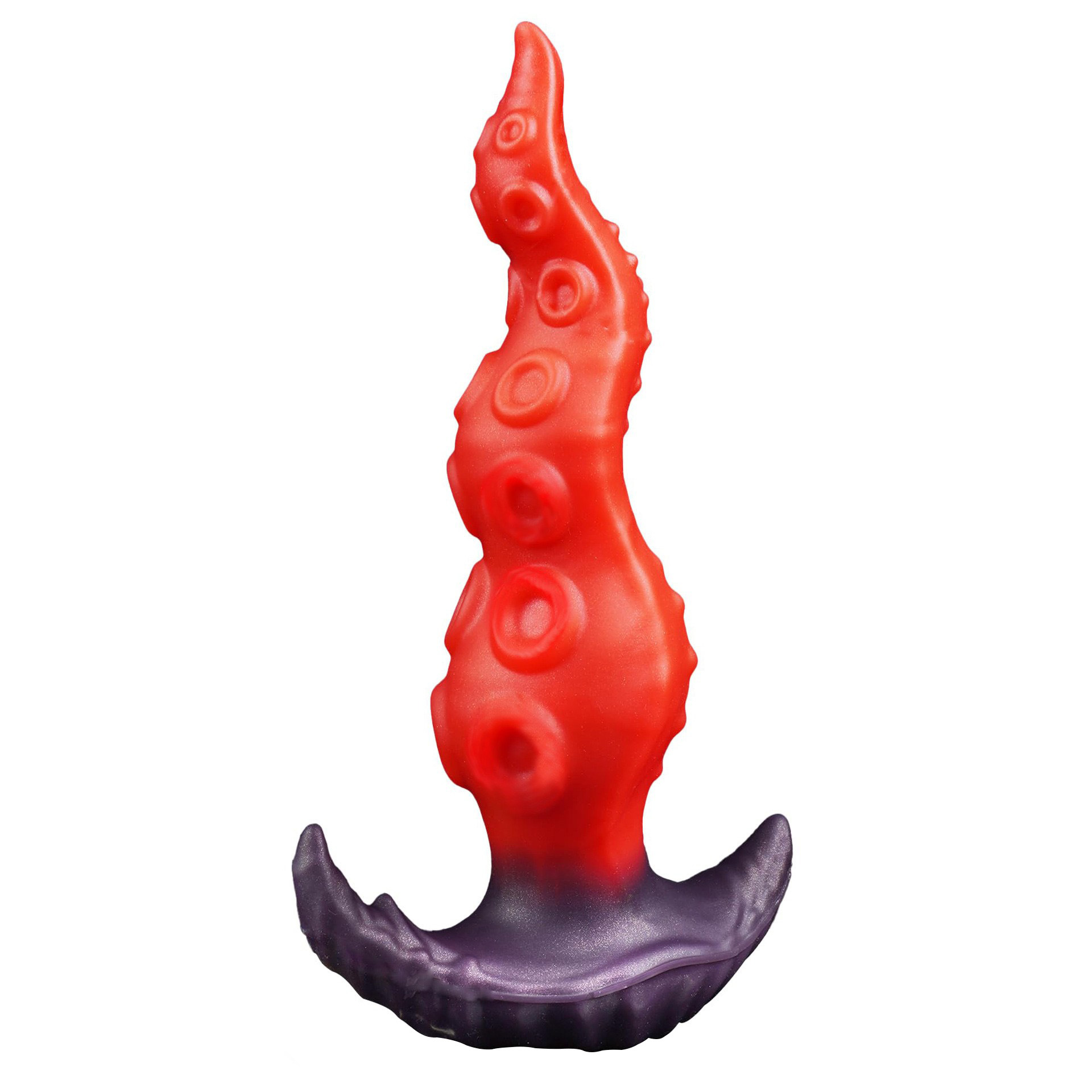 Kraken Tentacle Silicone Butt Plug - Red - image 4
