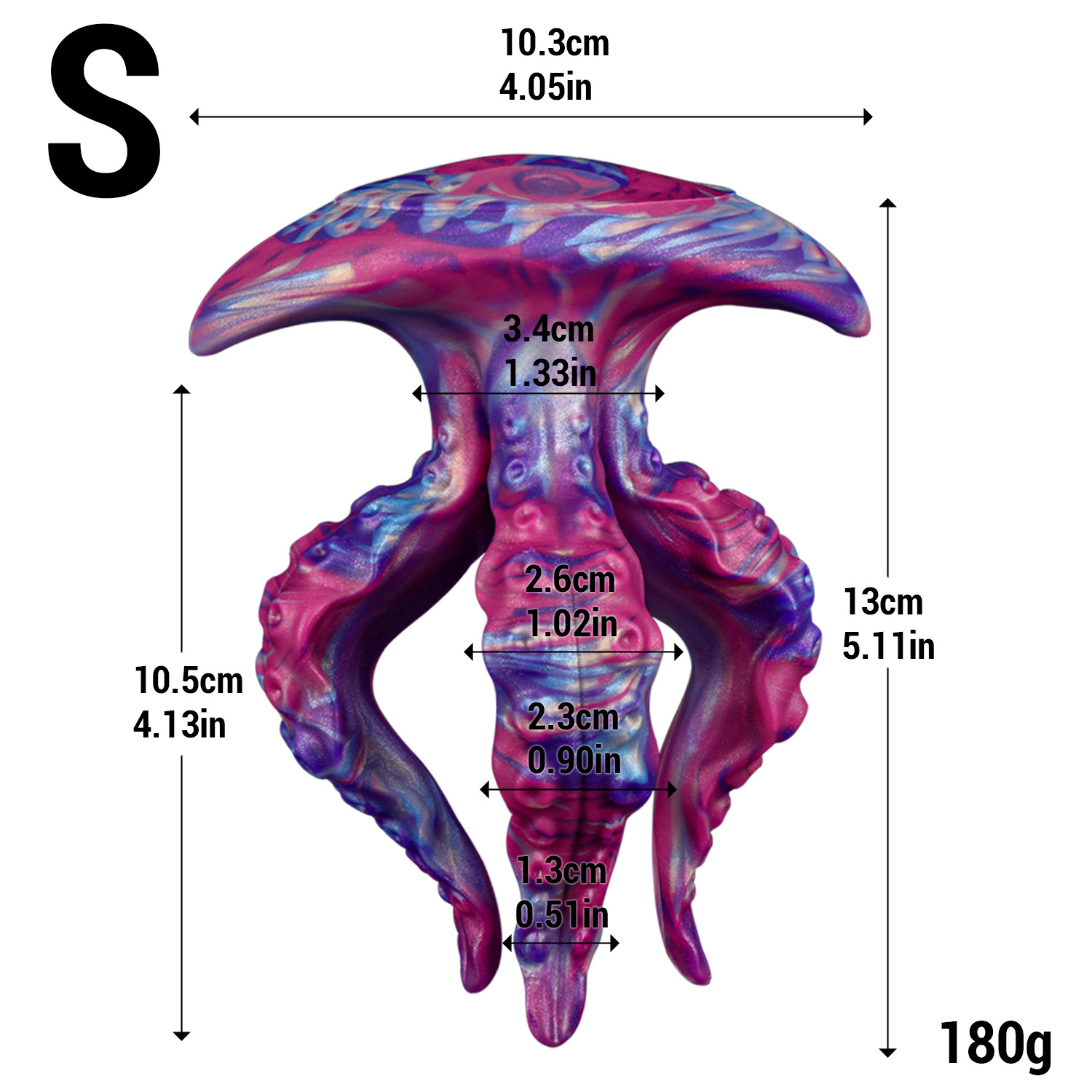 Oceanic Jellyfish Tentacle Fantasy Dildo - S - image 3