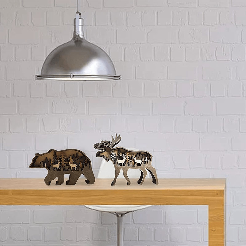 Creative Forest Animal Decoration - Elephant Family