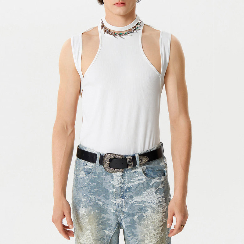 Slim-fit Streetwear T-shirt - White - XXXL - image 2