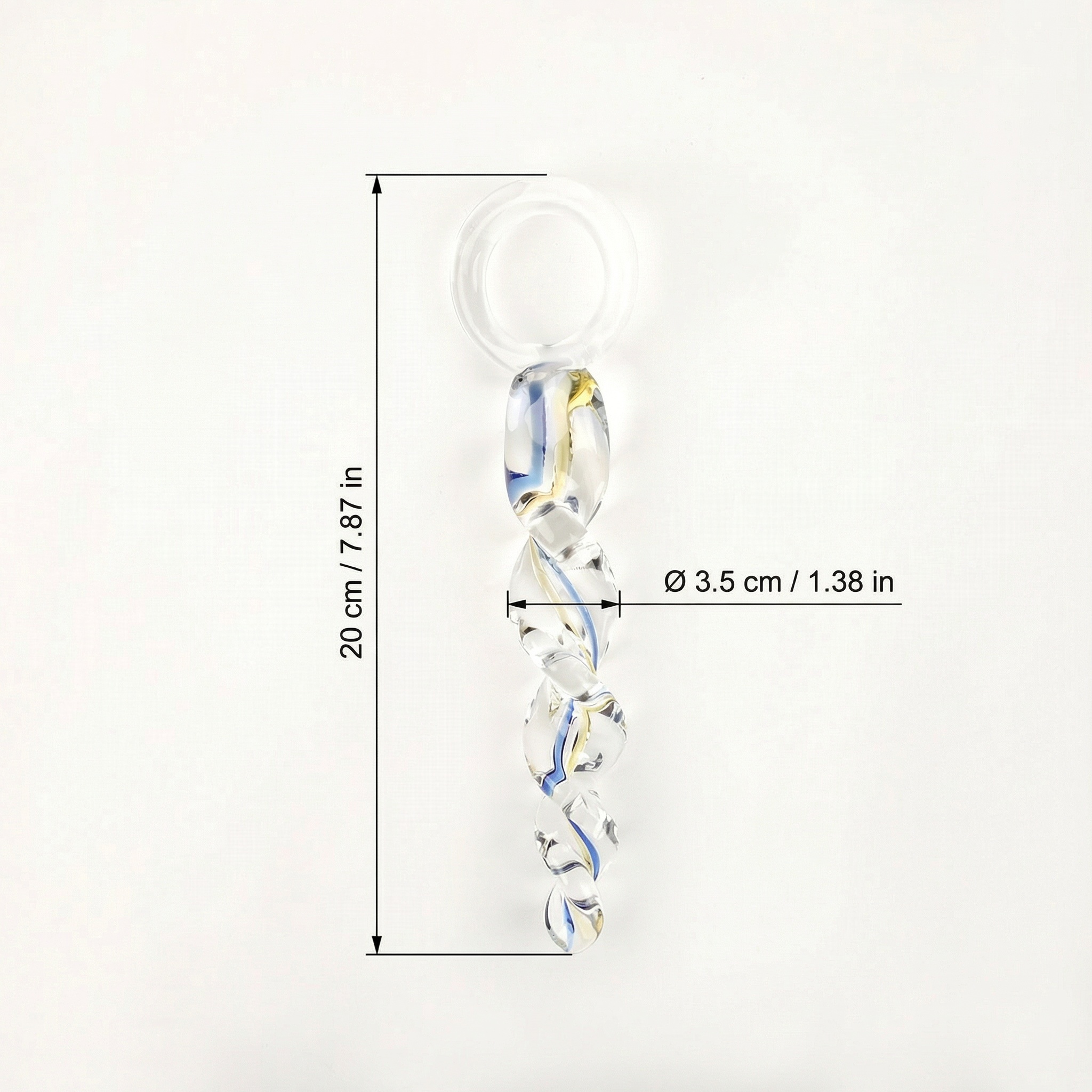 Anal Trainer Crystal Thread Glass Anal Plug - image 6