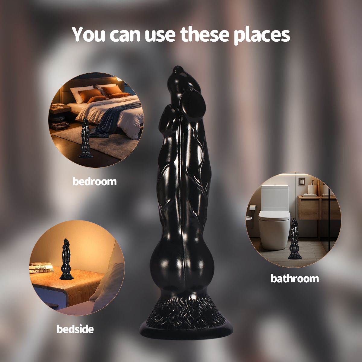 Triple-Knot Canine Fantasy Dildo - image 2