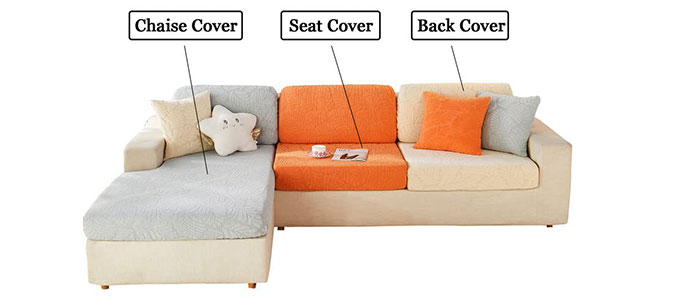 Ownkoti Breathable Elastic Sectional Sofa Slipcover Sofa Cover Ownkoti 1