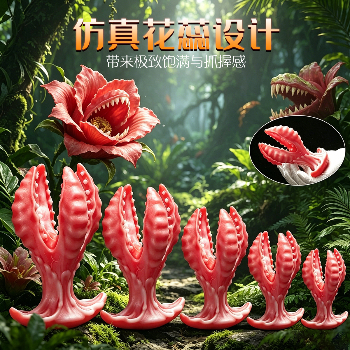 Venus Textured Bloom Silicone Butt Plug - image 7