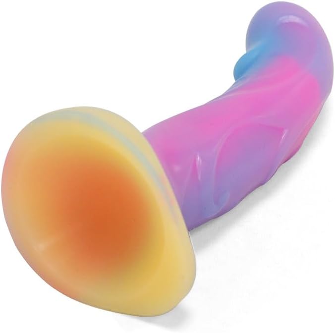 6.1'' Anal Glow In The Dark Dildo with Suction Cup - image 1