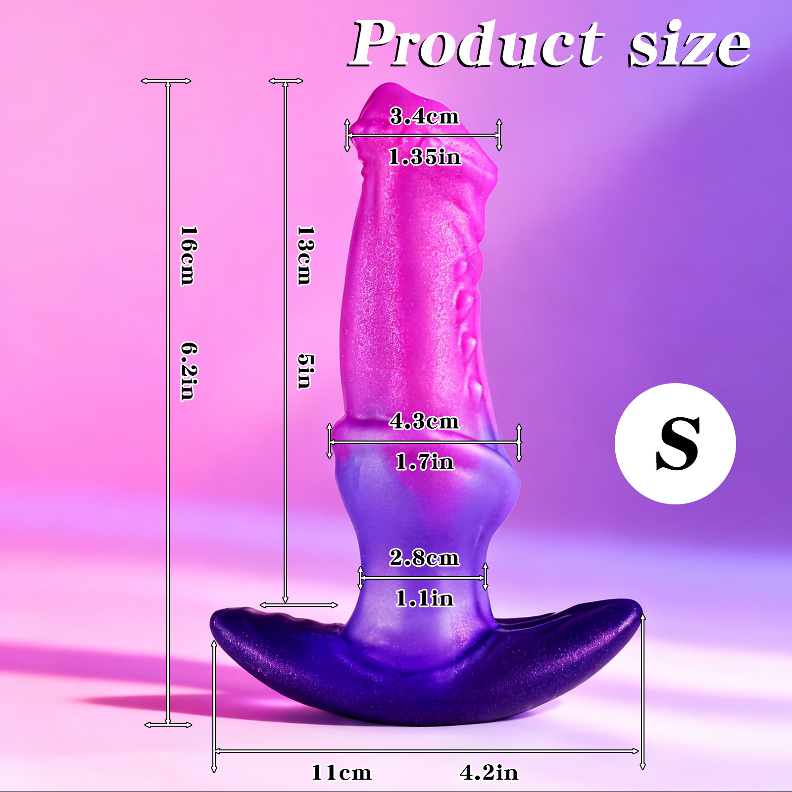 Starlight Nebula Fantasy Silicone Dildo - S - image 12