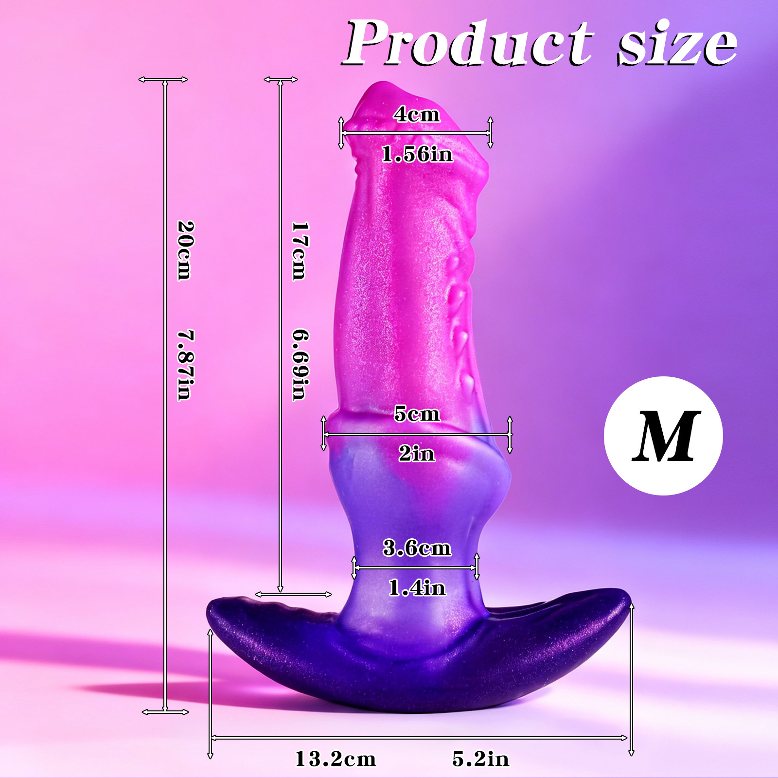 Starlight Nebula Fantasy Silicone Dildo - M - image 8