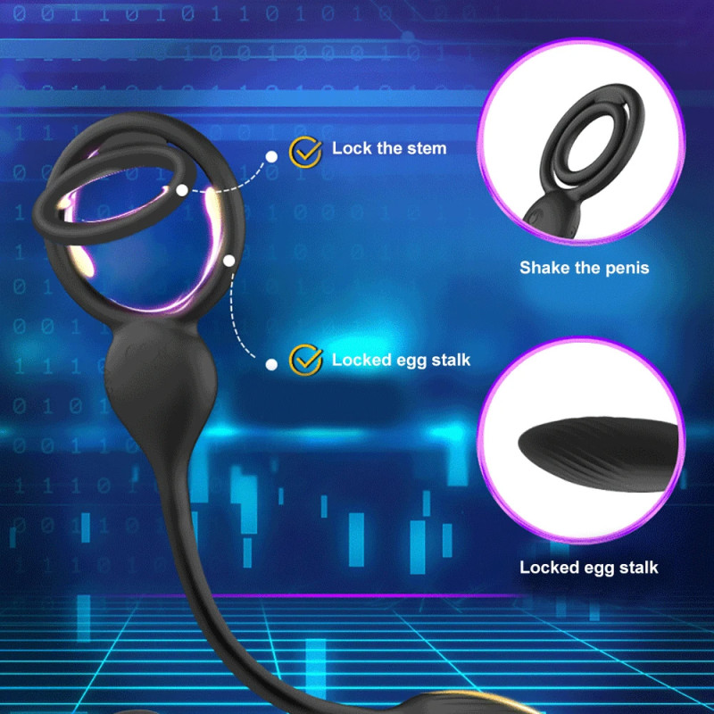 Vibrating Cock Ring Balls Massager - image 8