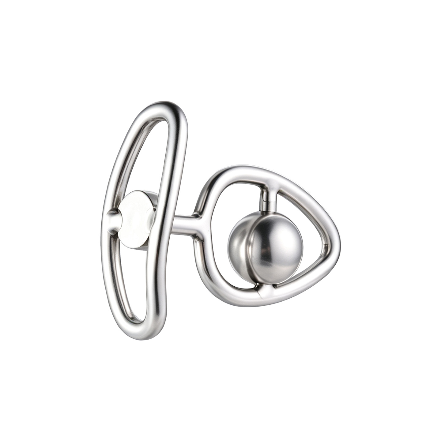 Hollow Metal Butt Plug with Intimate Center Bead - image 3