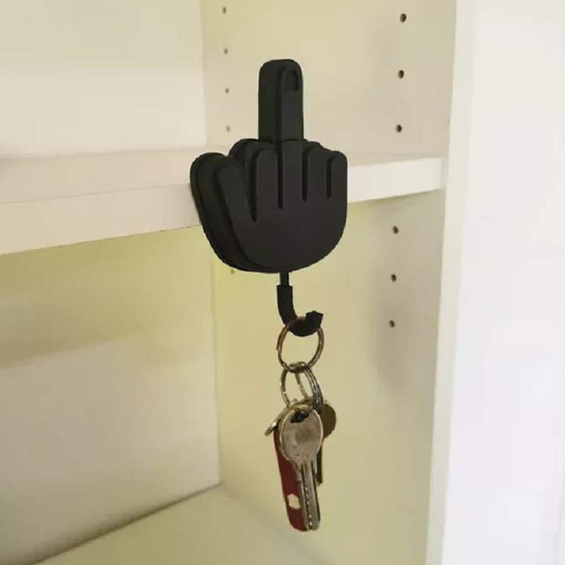 Retractable Middle Finger Key Holder Decor Ownkoti 1