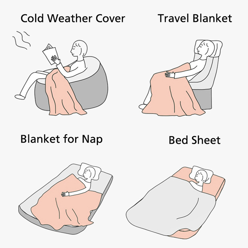 Home Decor Solid Color Comfy Blanket